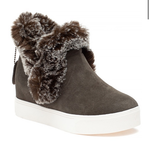 j slides SEAN BOOT KHAKI WATERPROOF SUEDE shoes - Picture 2 of 4